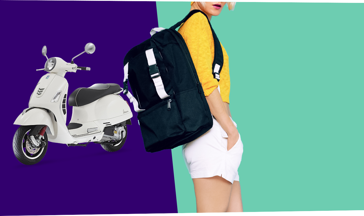 Vespa te acompaña a un viaje lejano